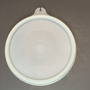 Vintage Tupperware Replacement A Tab Lid #215-47 Sheer Frost USA Tupper Seal